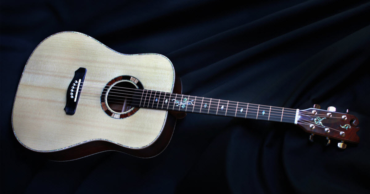 Custom Handmade Dreadnought Acoustic Guitar (Cocobolo)
