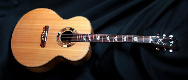 Custom Handmade Jumbo Acoustic Guitar