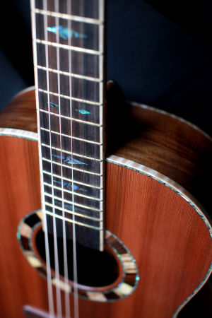 Custom Handmade Concert Acoustic Guitar with Brazilian Rosewood