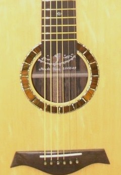 Custom Handmade Dreadnought Acoustic Guitar (Blue Diamond)