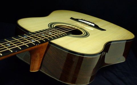 Custom Handmade Dreadnought Acoustic Guitar (Heart Breaker)