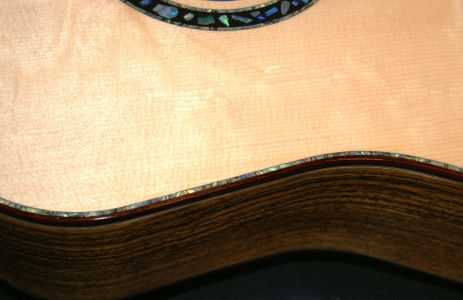 Custom Handmade Dreadnought Acoustic Guitar (Opal)