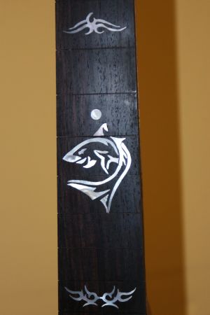 Custom Handmade Dreadnought Acoustic Guitar (Sharktooth)