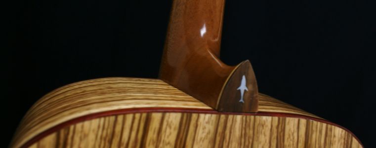 Custom Handmade Dreadnought Acoustic Guitar (Sharktooth)
