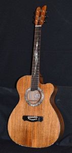 Custom Handmade Grand Auditorium Acoustic Guitar with Venetian Cutaway